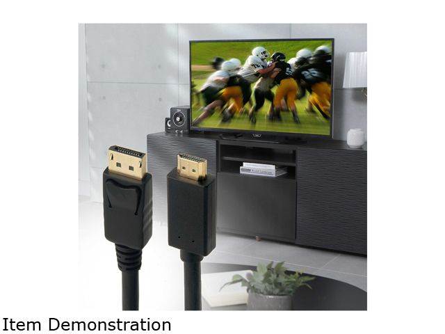 Omni Gear DP-6-HDMI 6 ft. Black DisplayPort to HDMI Cable Male to Male