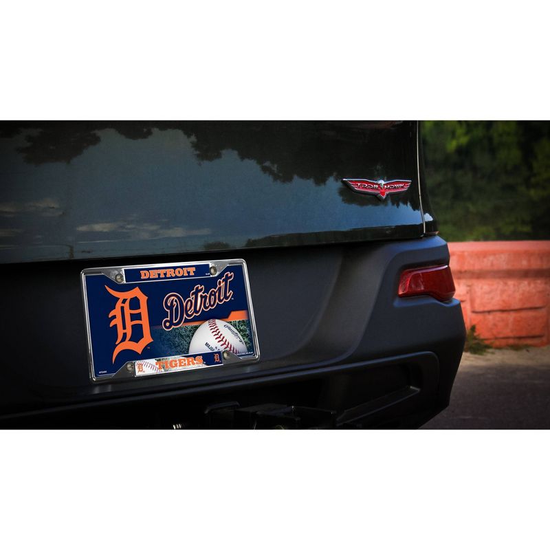 MLB Detroit Tigers View Chrome License Plate Frame