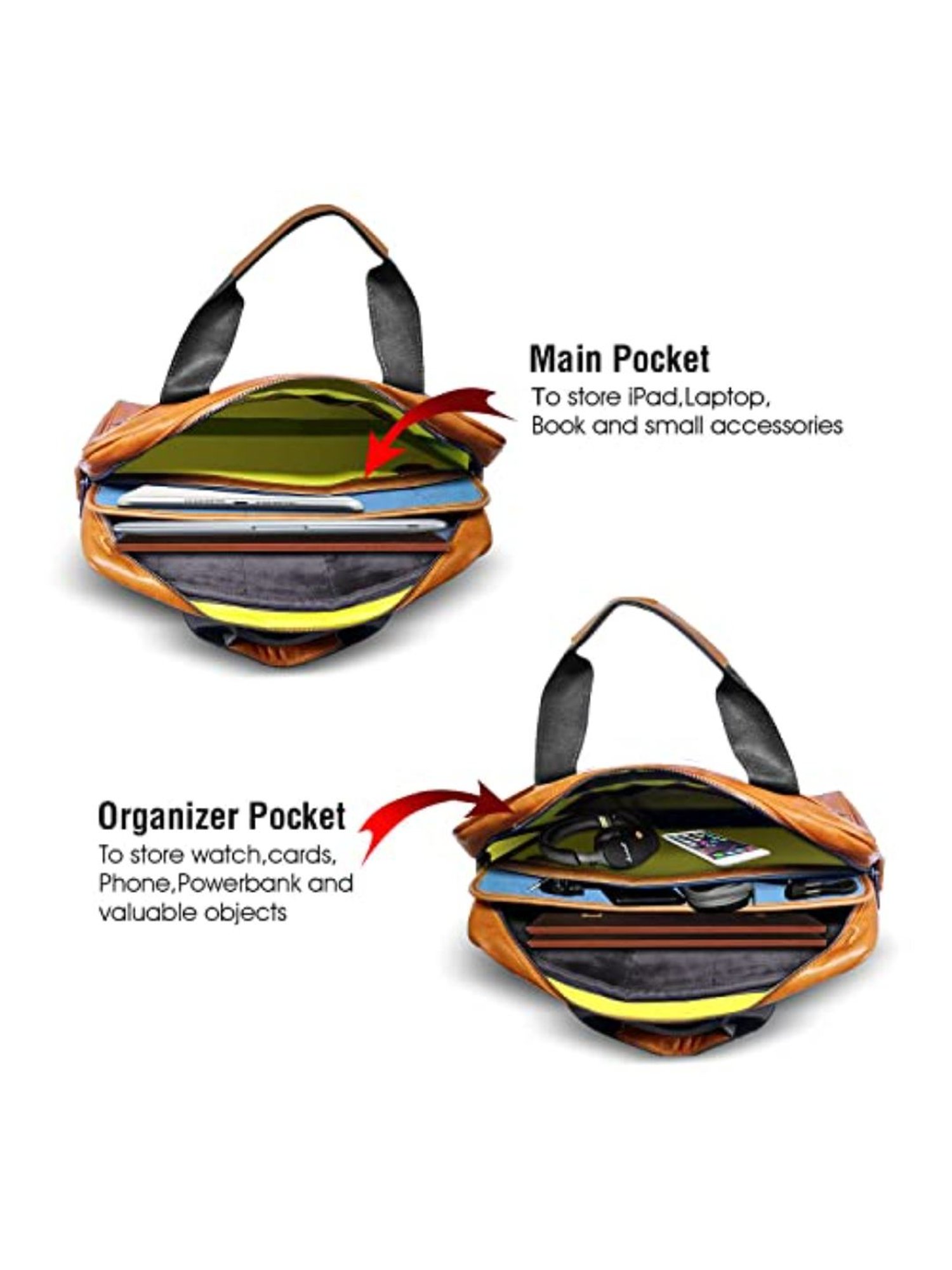 Gripp Urban Edge Laptop Messenger Shoulder Bag For Macbook Air Pro 11, 12, 13 and 15 (Camel)