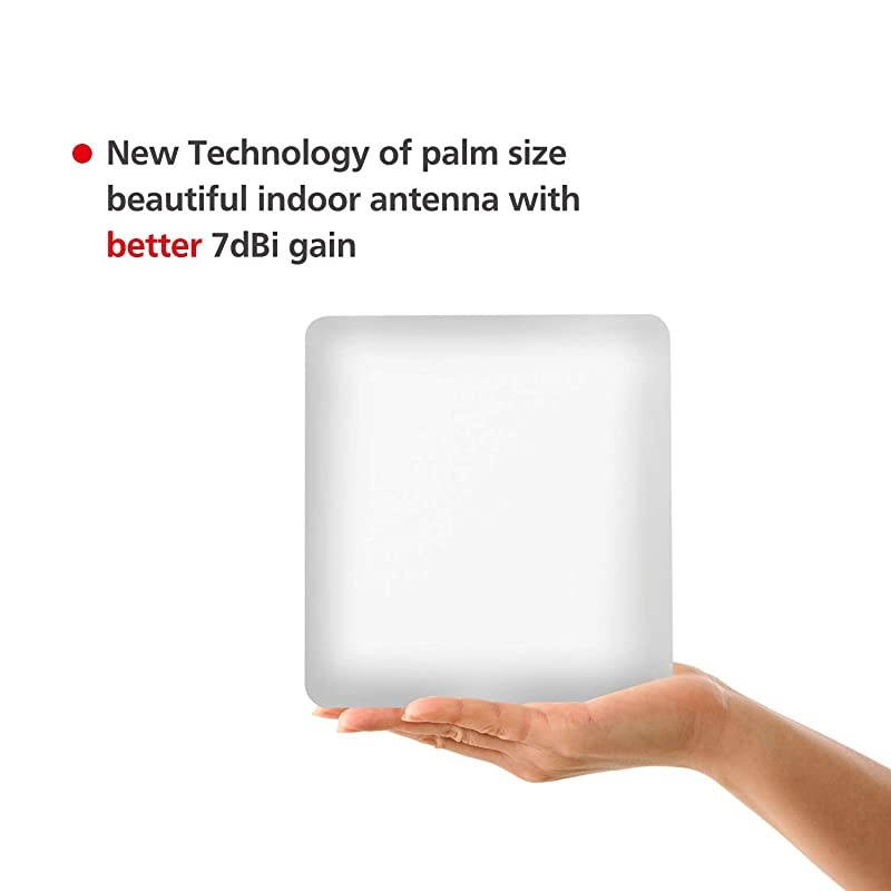 Wide Band 698-2700 MHz Wall Mount Panel Antenna with 2 Way Splitter N-Female Connectors,50FT N-Male to N-Male Coaxial Cable for Signal Booster,Compatible with All US Carriers 2G/3G/4G LTE