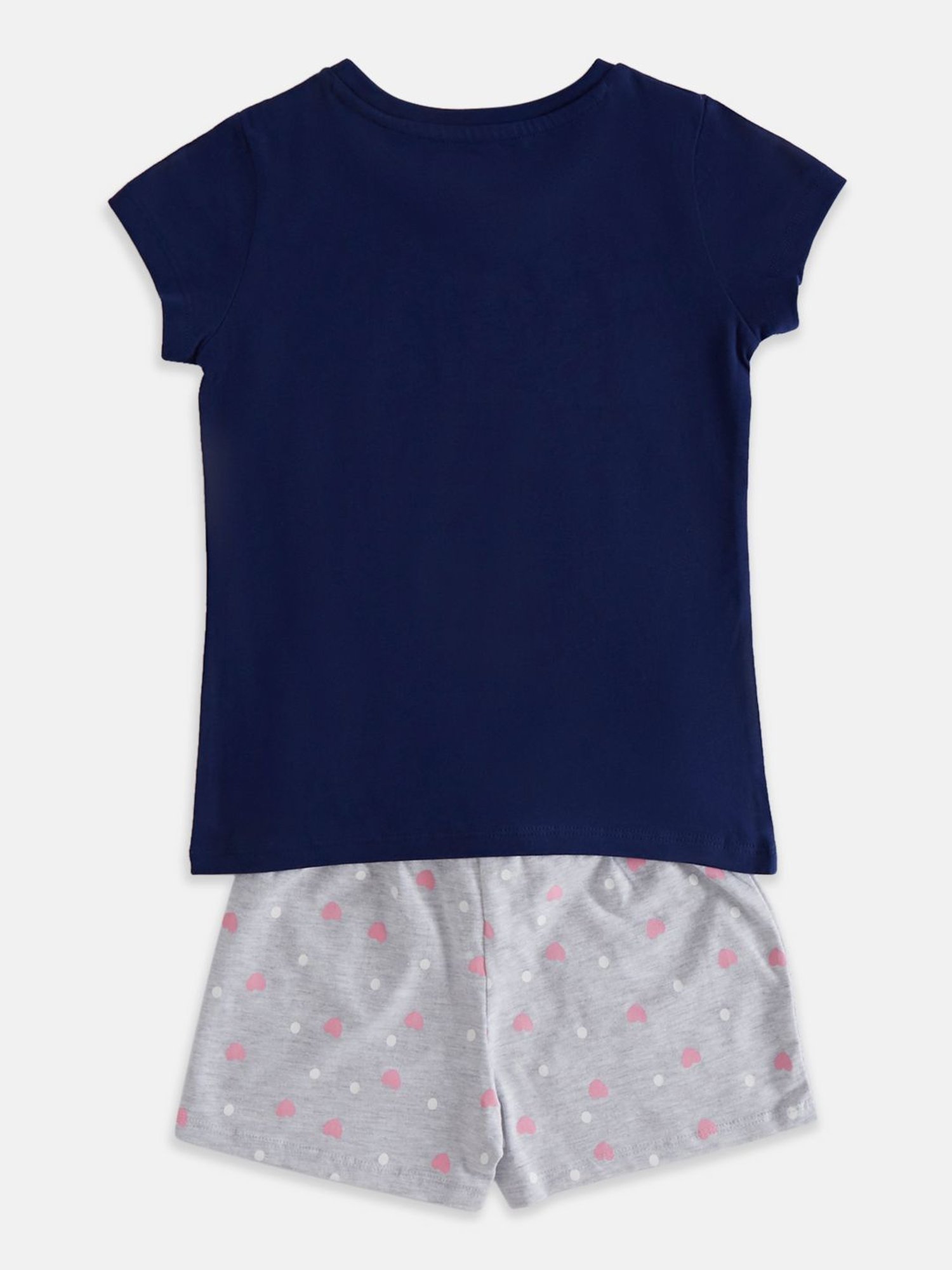 Jockey Girls Black Printed Shorts