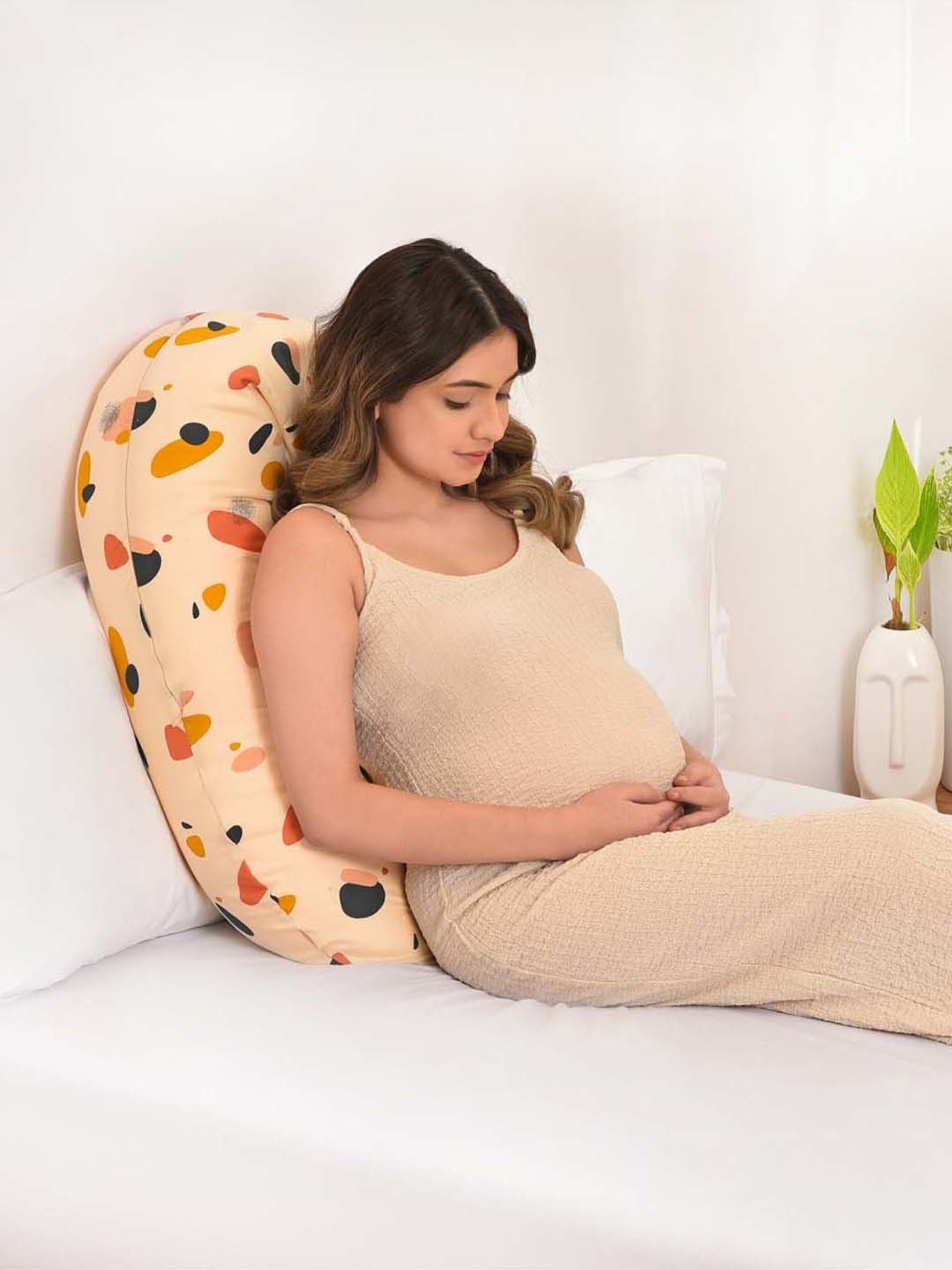 Miarcus Multicolor Cotton Day & Night Pregnancy Pillow