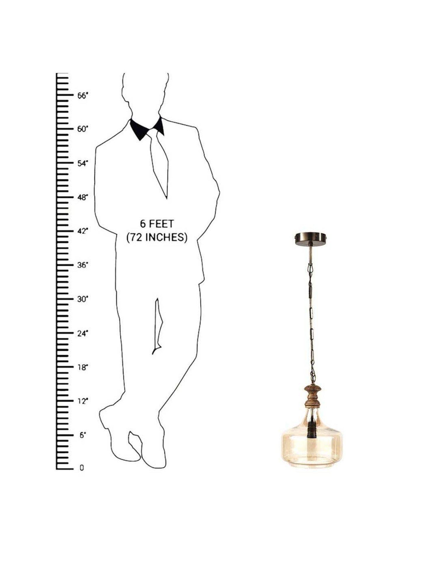 Kapoor E Illuminations Dawnelle Transparent Pendant Light - Set of 1