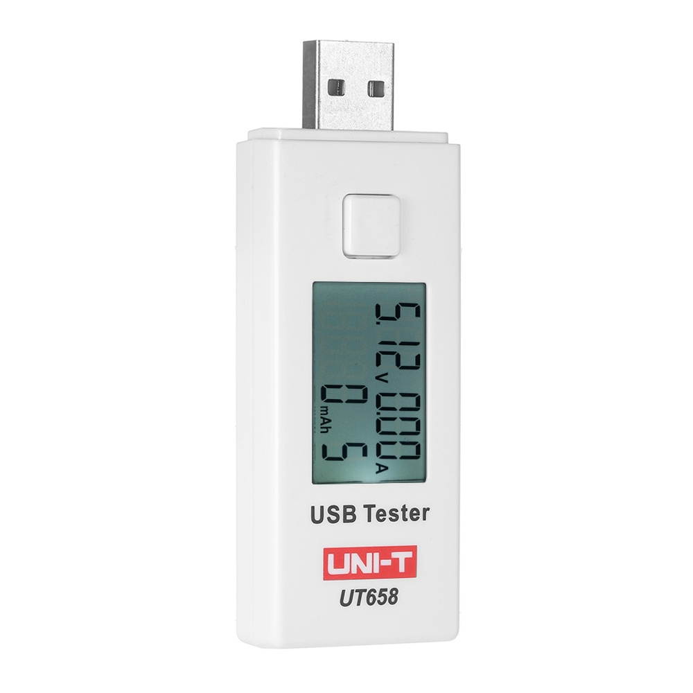 UNI-T UT658 Digital LCD USB Voltage Current Meter U Disk Voltmeter Ameter Charging Capacity Tester DC3-9V 0-3A