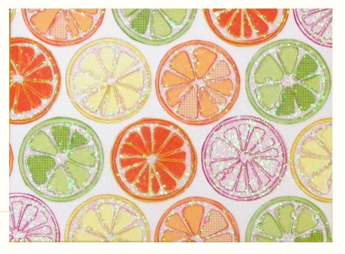 Citrus Fruits - 14 Blank Note Cards with 15 Color-Coordinated Envelopes