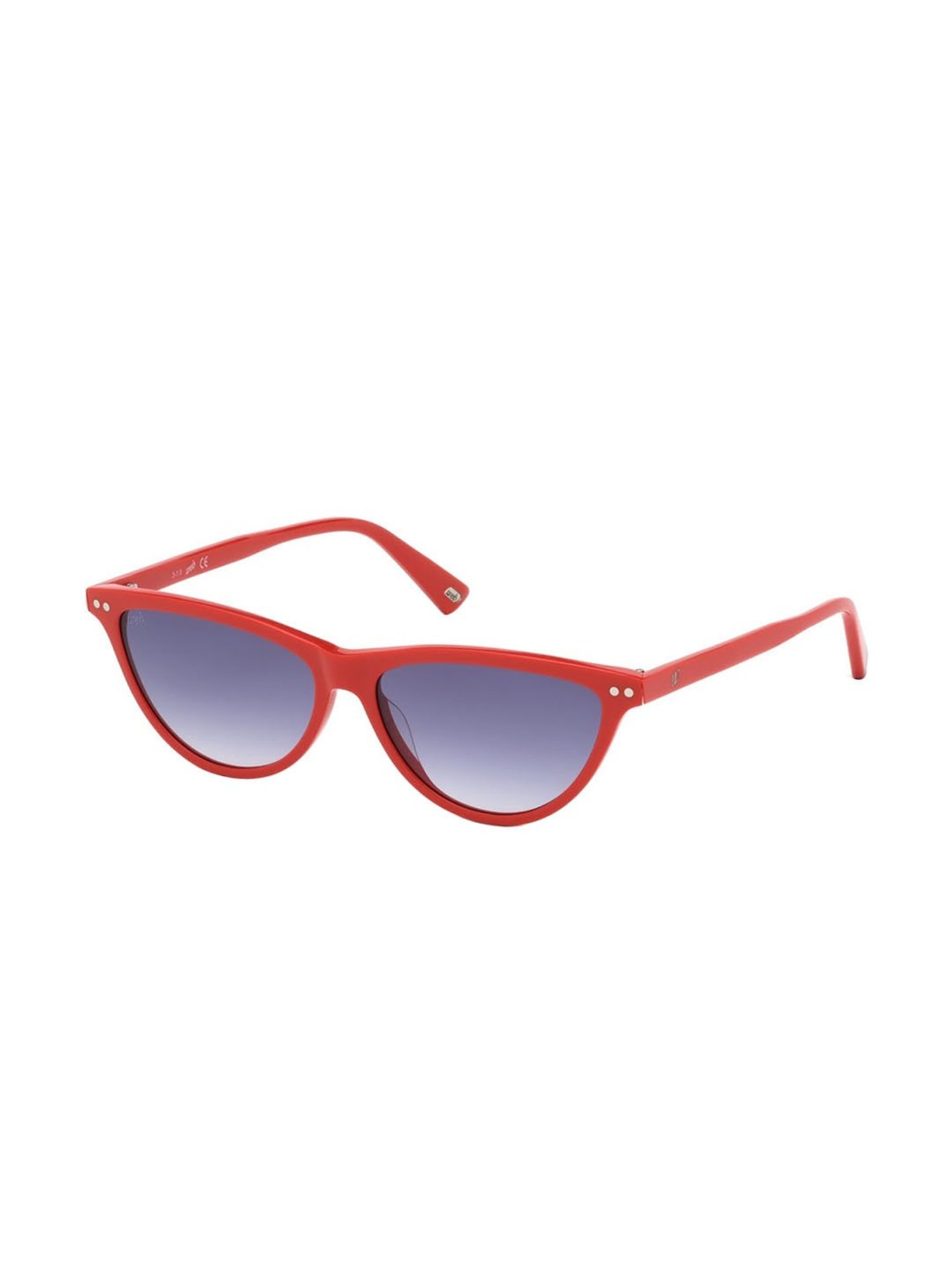 Web Eyewear Blue Cat Eye Sunglasses for Women Designed in Italy
