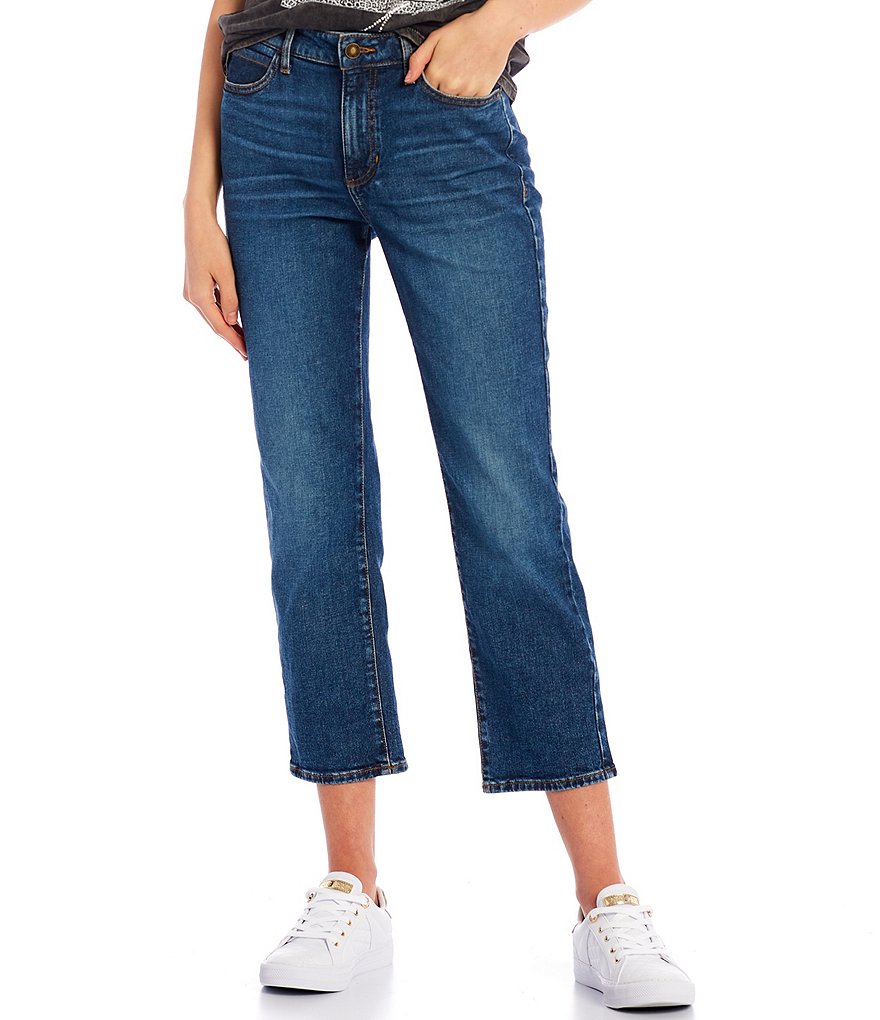 Celebrity Pink Destructed Cropped Skinny Jeans