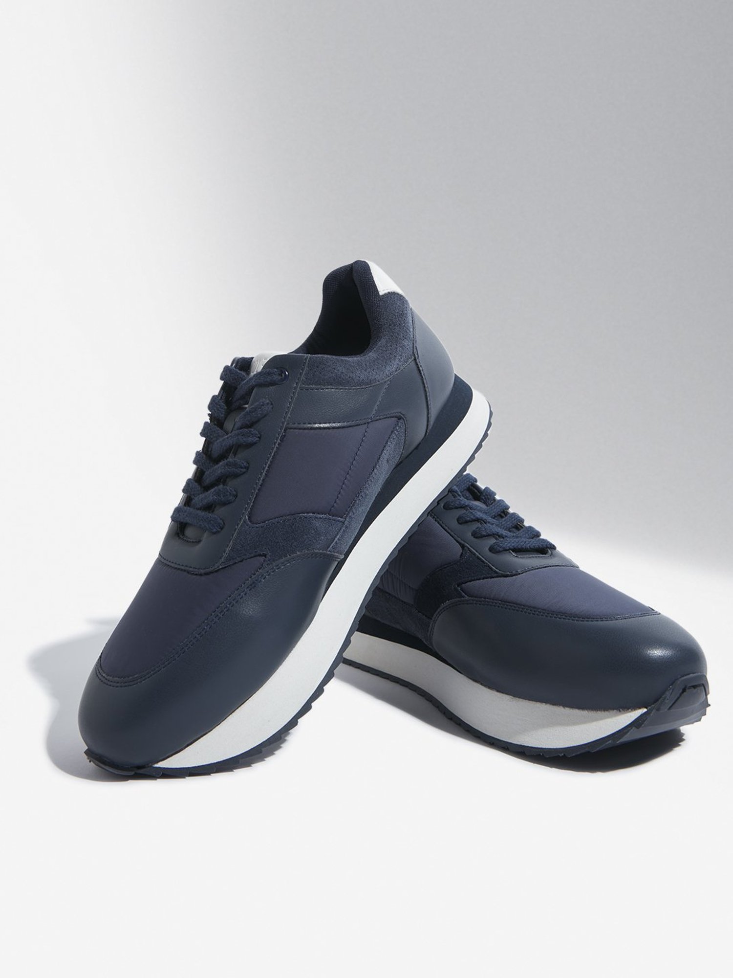 SOLEPLAY by Westside Navy Lace-Up Sneakers