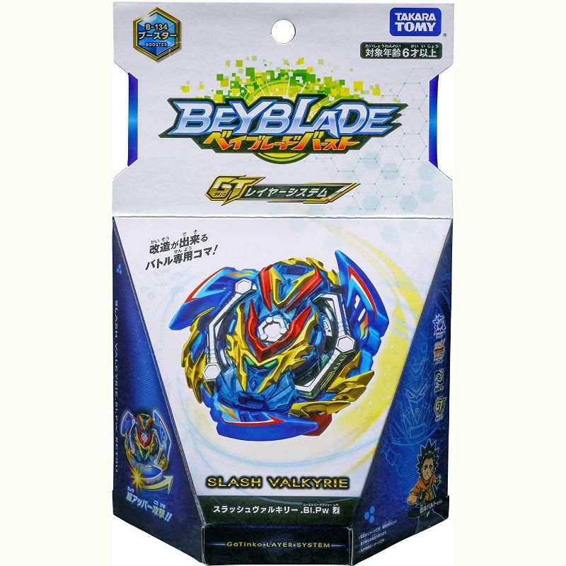 Japan Video Games Beyblade Burst Takaratomy B-134 Slash Valkyrie. Bl. Pw Booster Spin Top