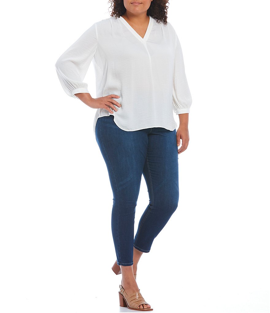 Ruby Rd. Plus Size Super Soft Stretch Denim Straight Leg Jeans