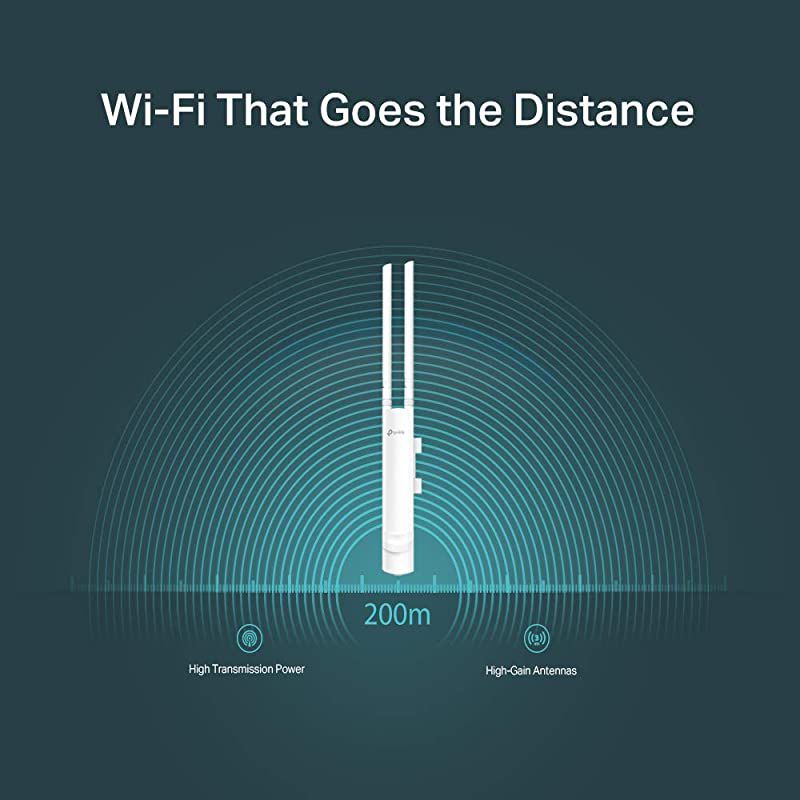 EAP110Outdoor V3 N300 Long Range 11n 24G Wireless Outdoor Access Point Flexible Installation Free EAP Controller Software