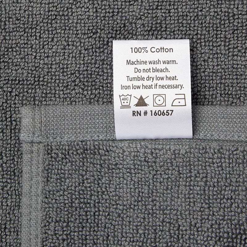 Juvale 2 Pack Monogrammed Hand Towels, Letter U Embroidered Gift (16 x 30 in, Grey)