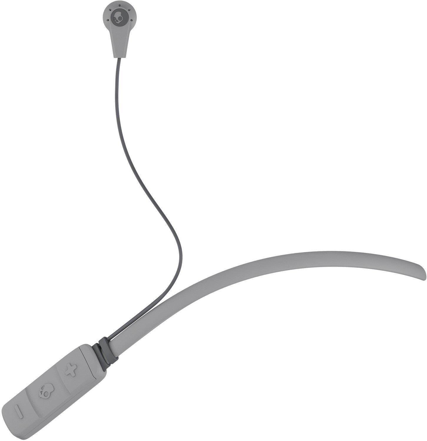Skullcandy Ink'd Bluetooth Wireless Earbuds with Mic, Street/Gray/Chrome