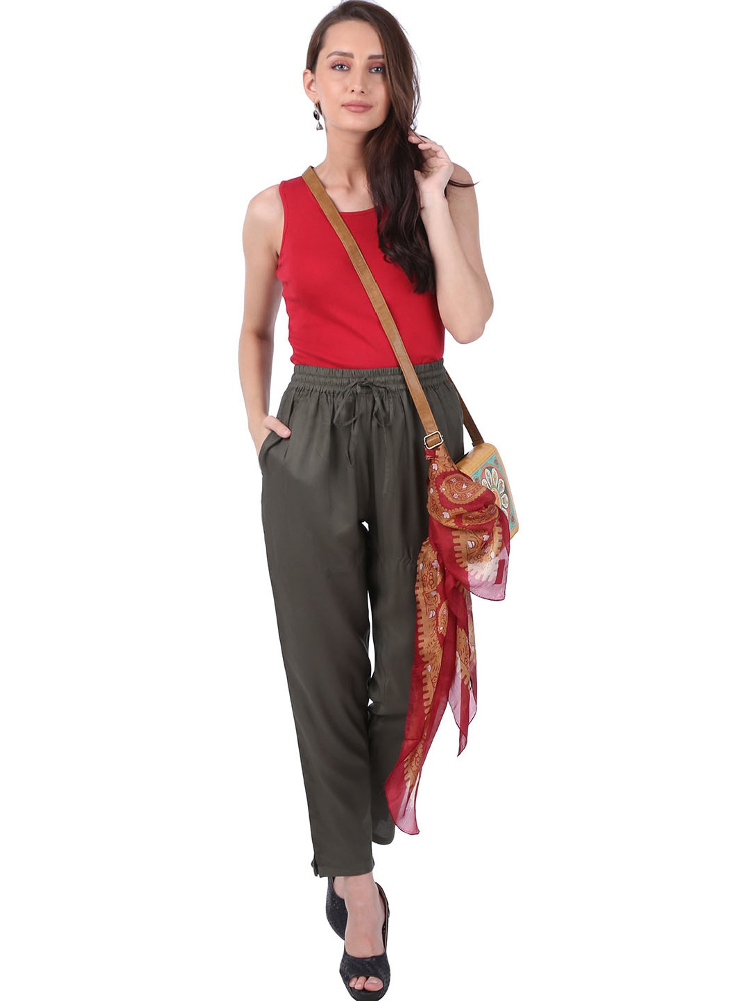 Amukti Dark Olive Pants