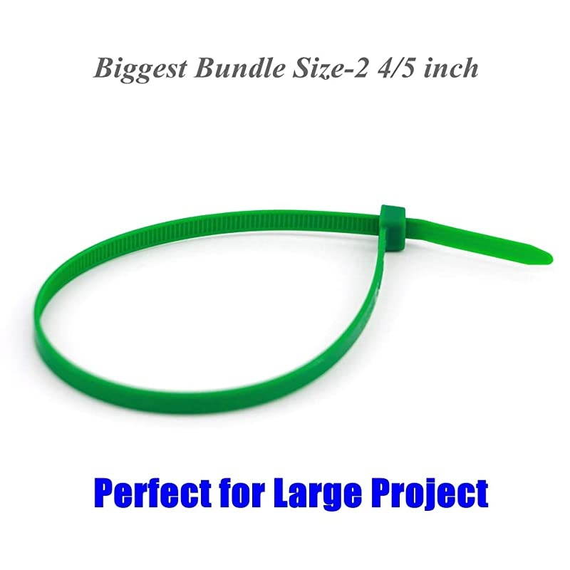 Strong 10 Inch 120 Strips Dark Green Cable Zip Ties Upgrade Heavy Duty 50 LBS Fastening Artificial Greenery Plant Electric Cord Management Wire Zip Ties Garden Plant Ties UV Resistant Outdo