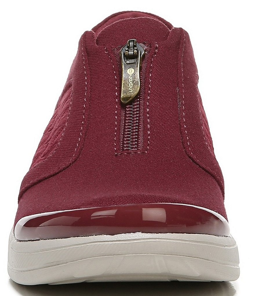 Bzees Florence Center Front Zip Slip-On Washable Sneakers