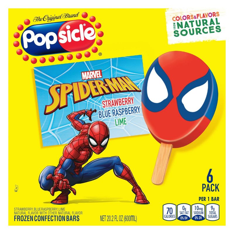 Popsicle Spider-Man Frozen Bars - 6ct