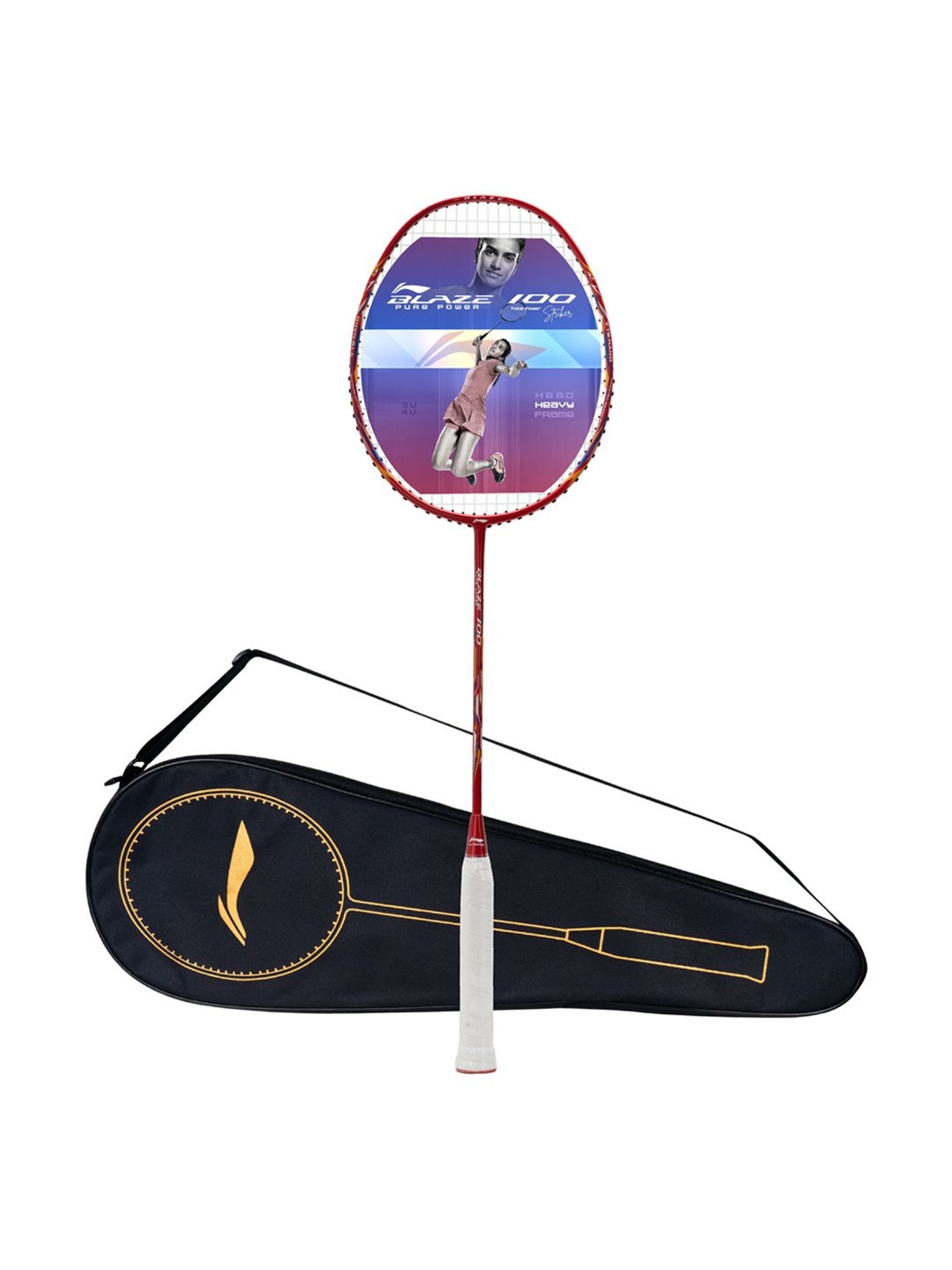 Li-Ning Blaze 100 Badminton Racket (Red) Size - Medium