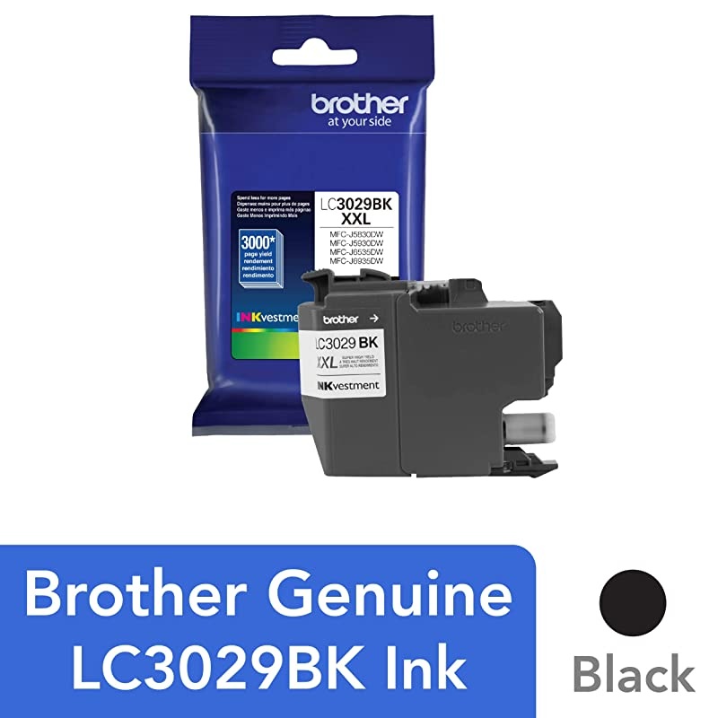 Genuine Super High Yield Black Ink Cartridge LC3029BK Replacement Black Ink Page Yield Up To 3000 Pages  Dash Replenishment Cartridge LC3029