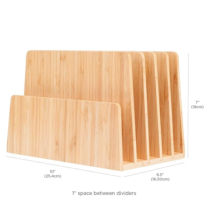 Bamboo Multi Device Organizer for Smartphones Tablets and Laptops 5 Slots