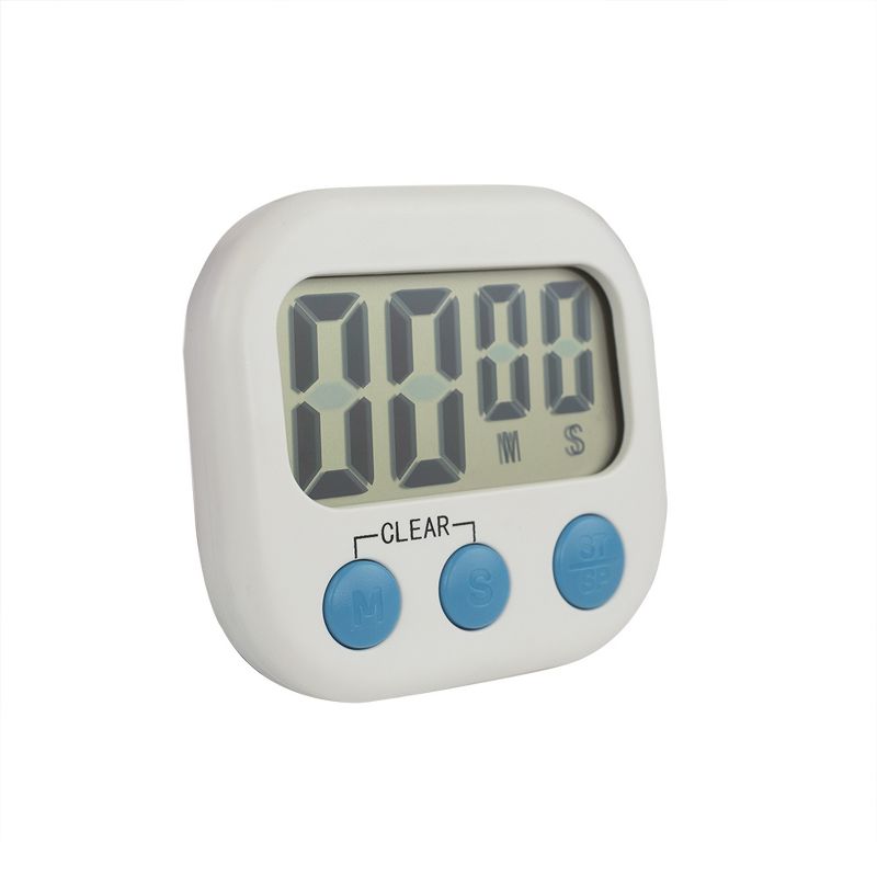 Home Basics Digital Kitchen Timer, White