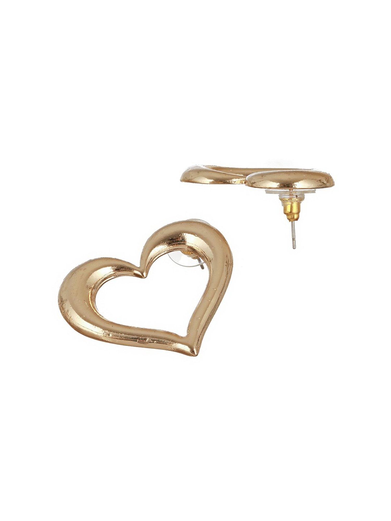 Aatmana Gold-Plated Heart Shaped Stud Earrings