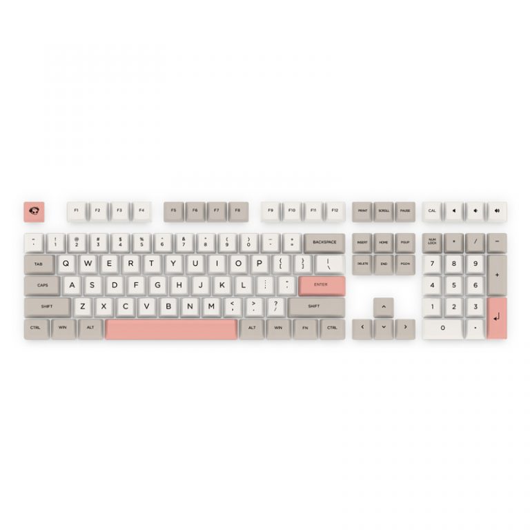 Akko Carbon Retro 158-Key ASA Profile PBT Double-Shot Full Keycap Set for Mechanical Keyboards with Collection Box