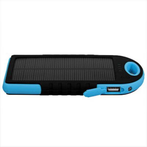 YD-T011 5000mAh Water-proof Solar Charger Mobile Power Bank with Carabiner For iPhone 4 / 4S / 5 / 5S / 5C iPod iPad Samsung Galaxy S4 I9500 / N9200 (Note3) / Note2 N7100 Tablet HTC MOTO