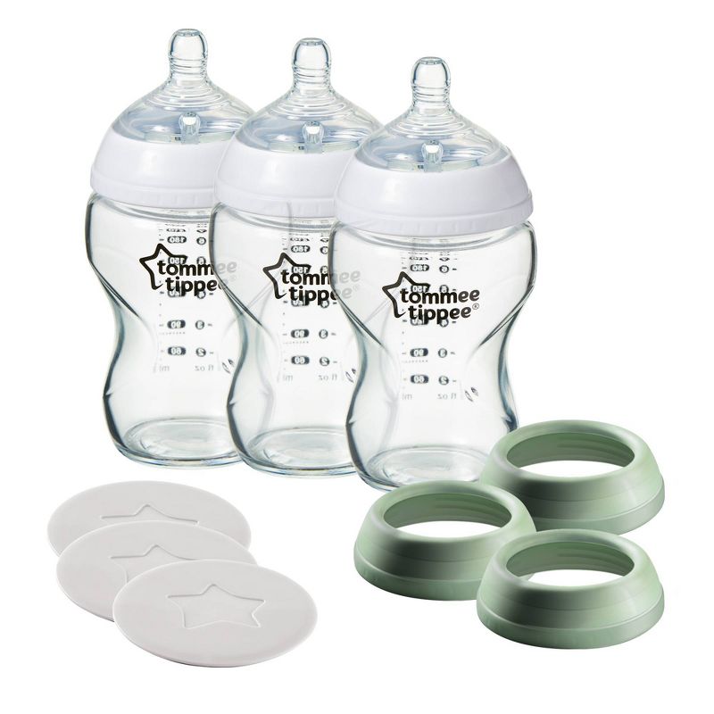 Tommee Tippee Closer to Nature Glass Bottle - 3pk/9oz