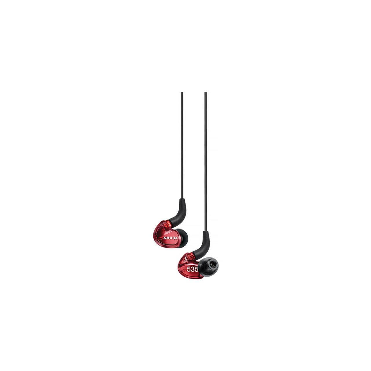 Shure SE535 Limited Edition Earphones with Bluetooth, Remote/Mic Cables, Red