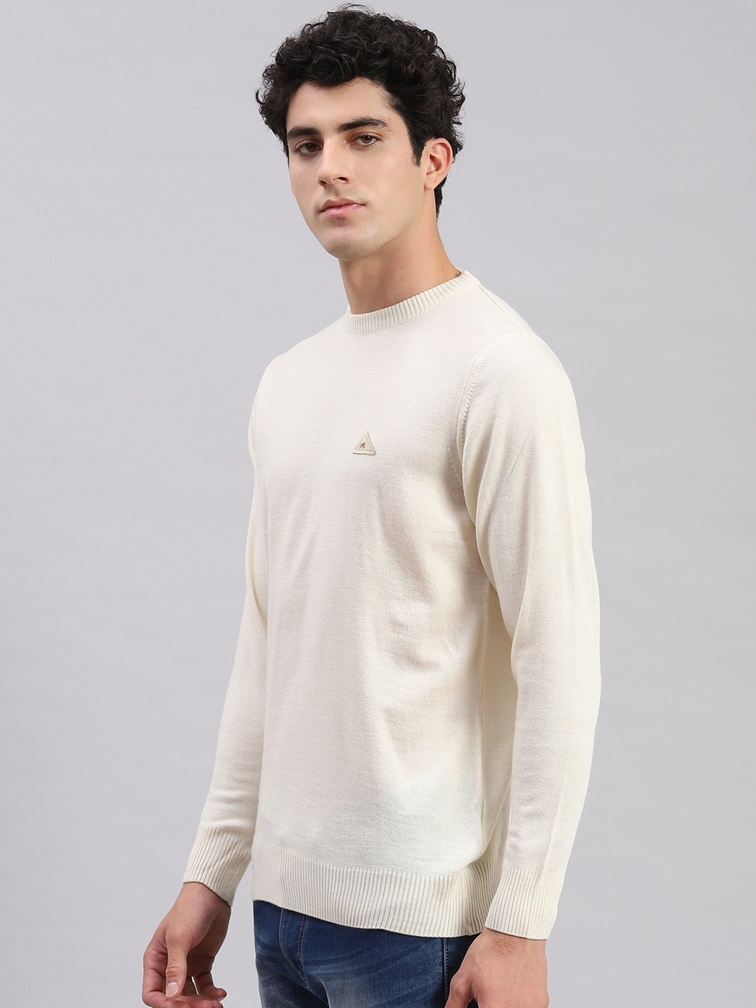 Monte Carlo Cream Regular Fit Sweater