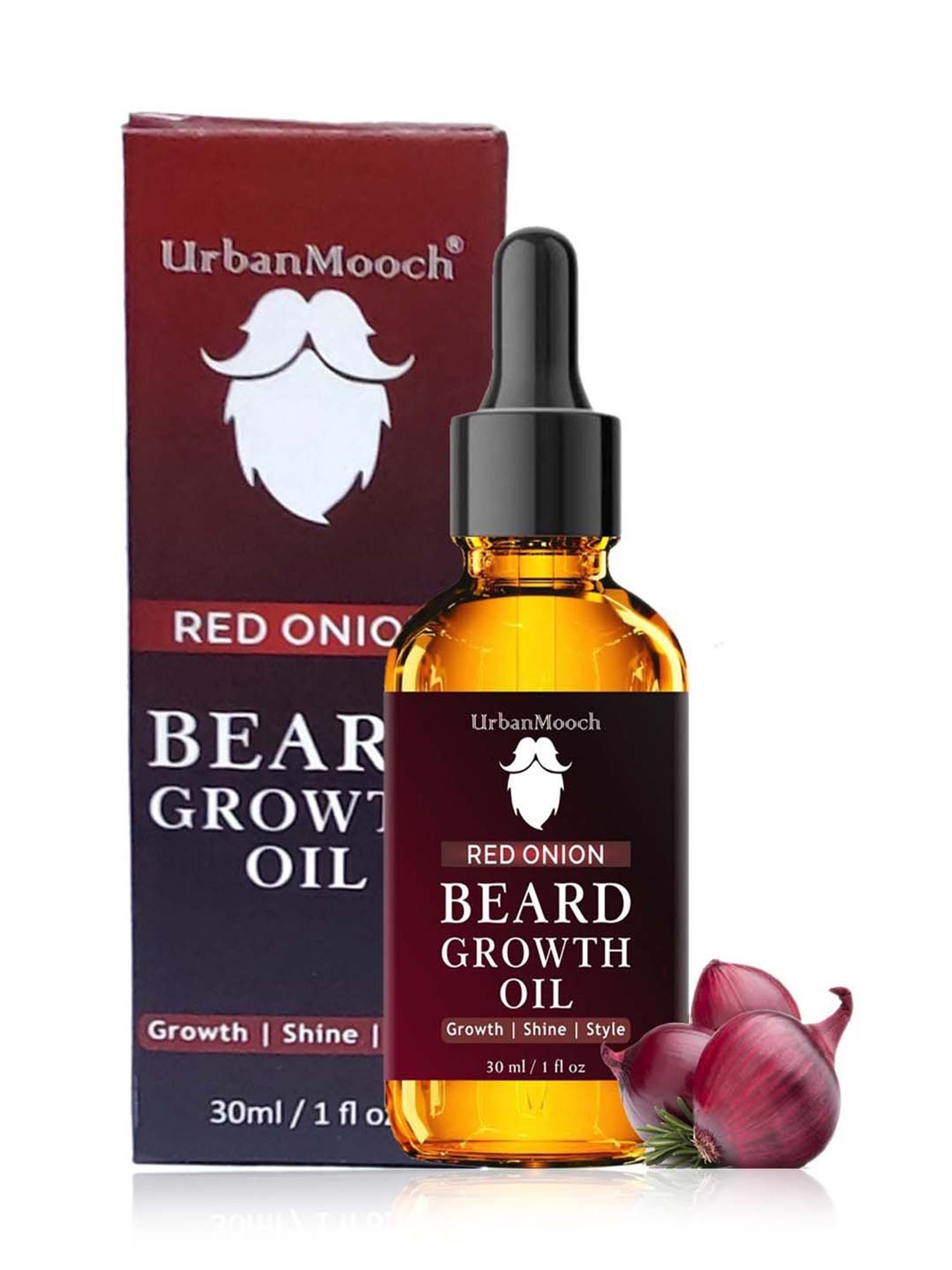 UrbanMooch Beard Growth Oil with Red Onion Extract - 30 ml