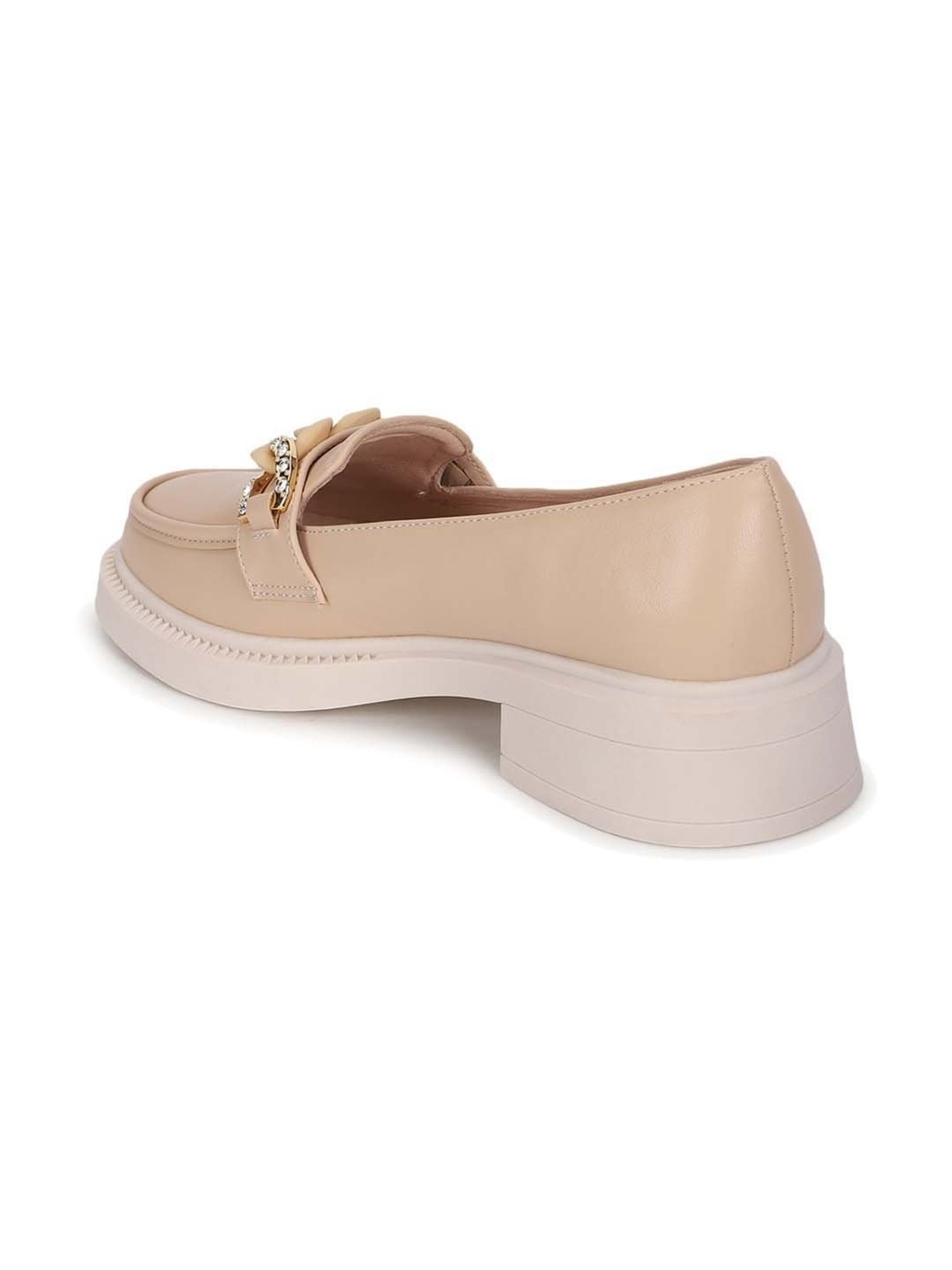 Truffle Collection Women's Beige Casual Loafers