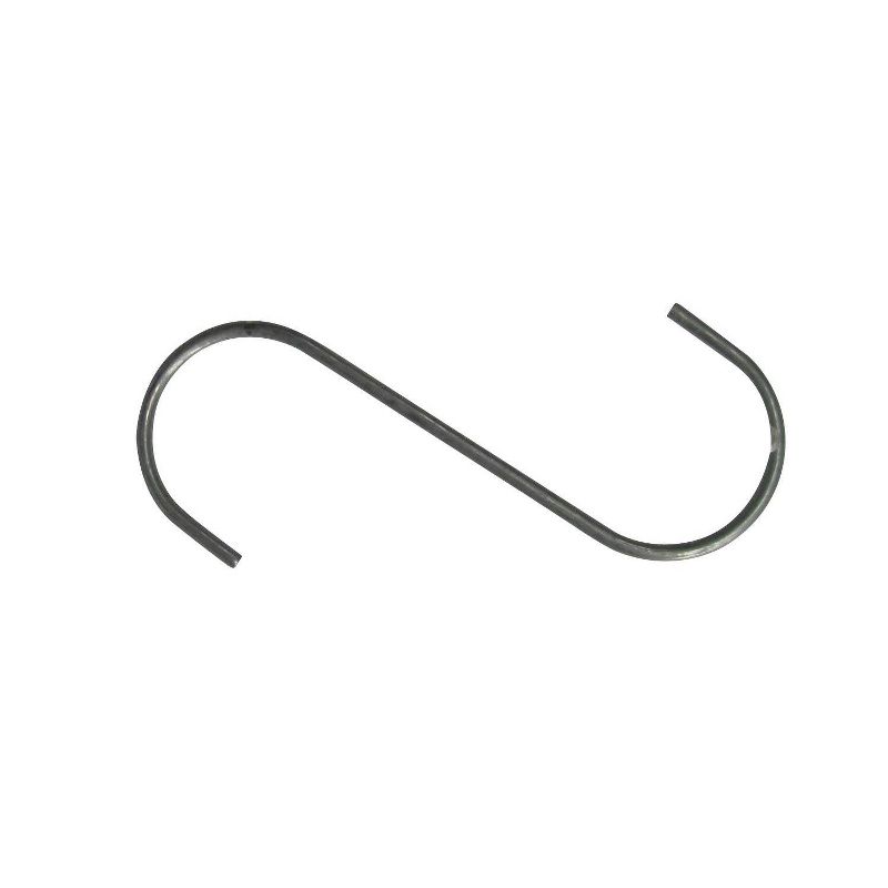 5pk 12" Galvanized Steel Heavy Duty S-Hook Hangers Gray - Glamos