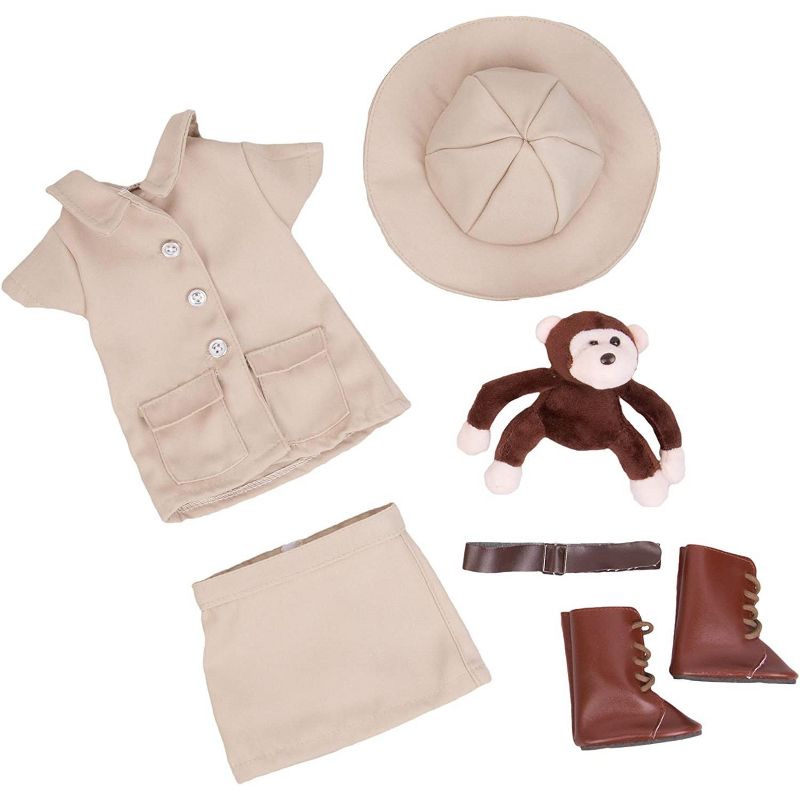 Dress Along Dolly Safari Explorer Outfit for American Girl Doll