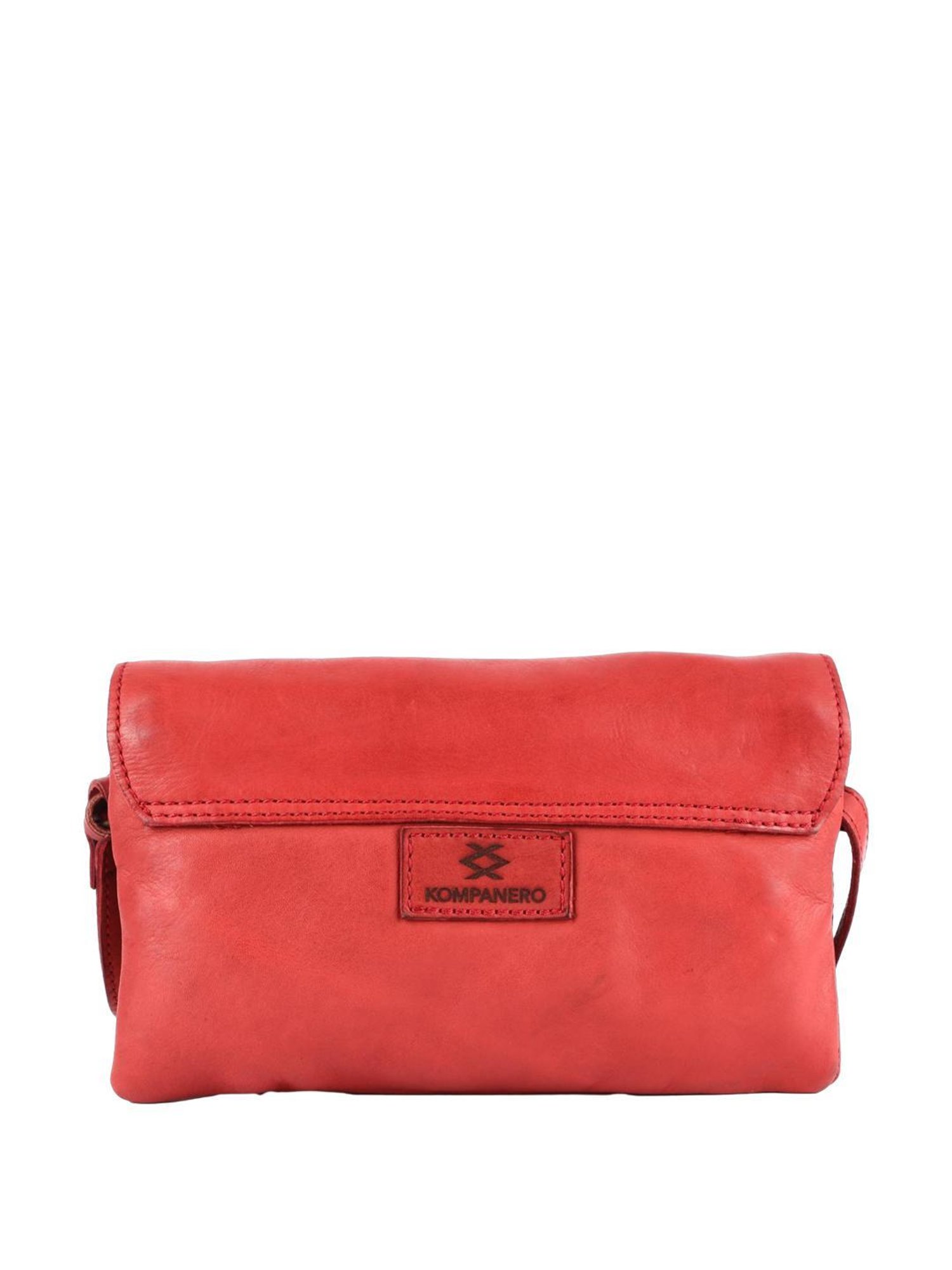 KOMPANERO Mia Red Textured Sling Handbag