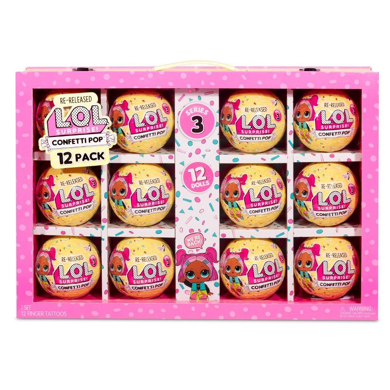 L.O.L. Surprise! Re-released Confetti Pop Suitcase 12pk
