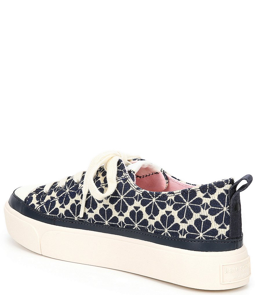 kate spade new york Kaia Flower Jacquard Lace-Up Sneakers