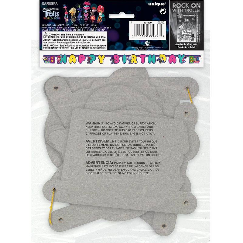 Trolls Birthday Banner