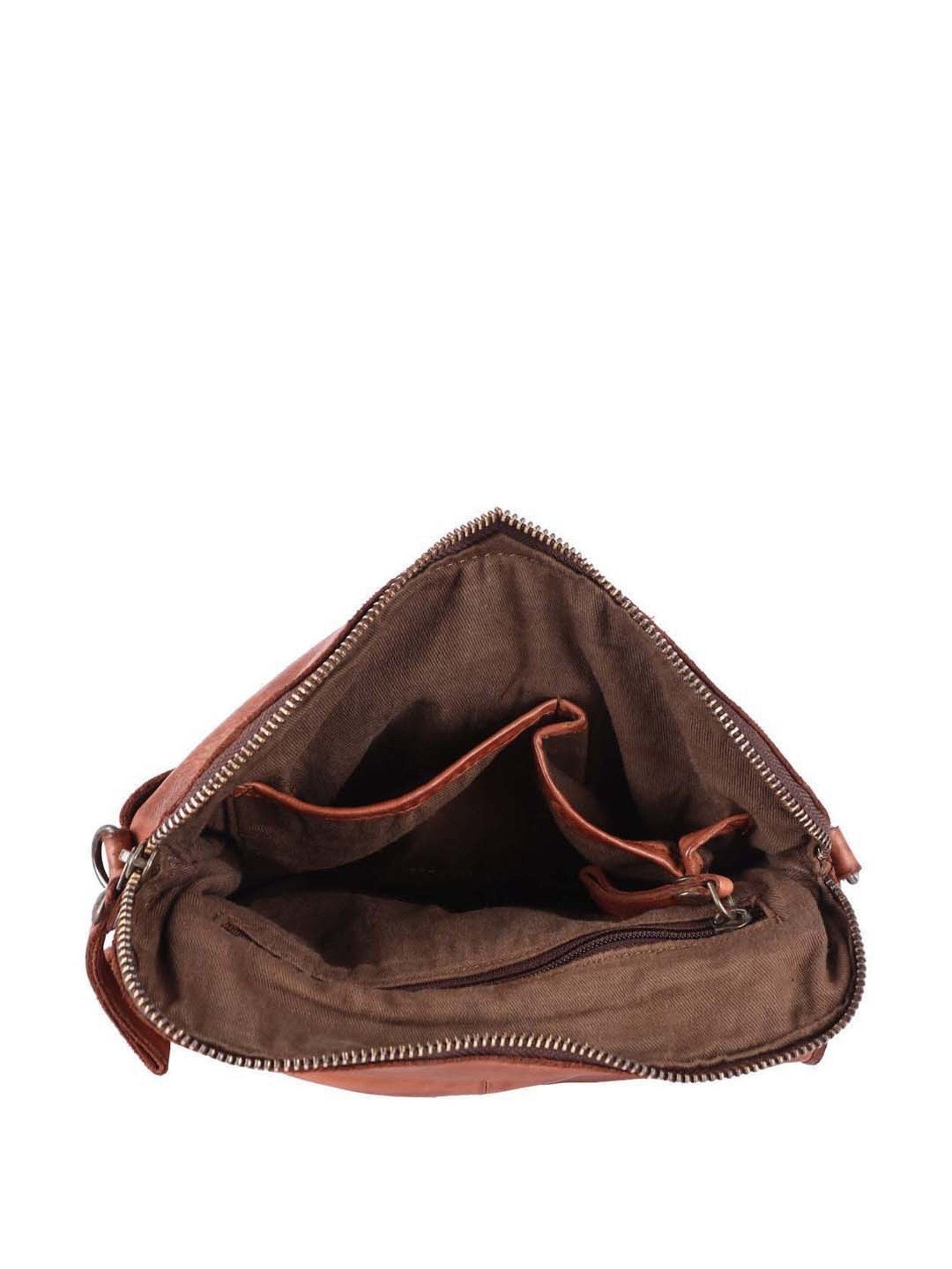 KOMPANERO Tan Leather Medium Backpack