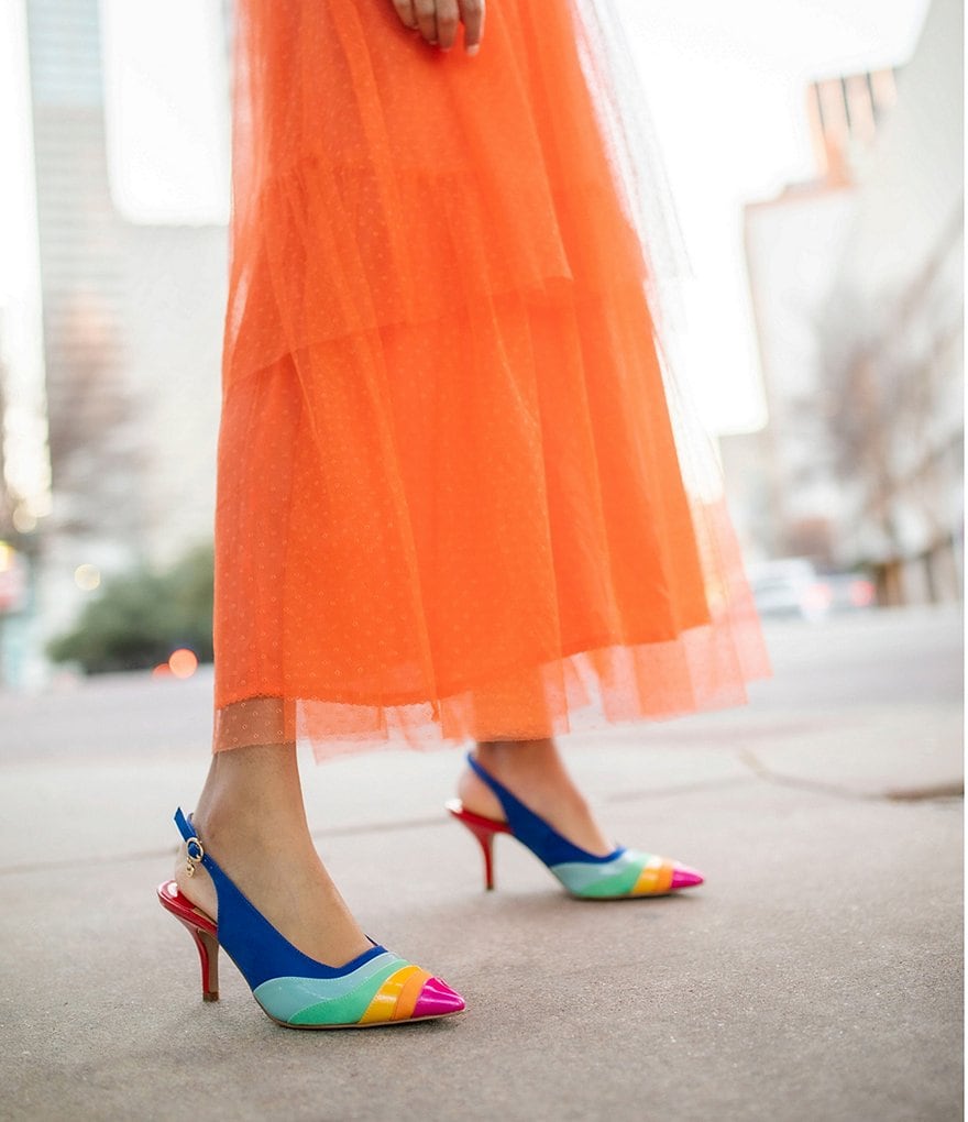 J.Renee Harra Colorblock Slingback Pumps