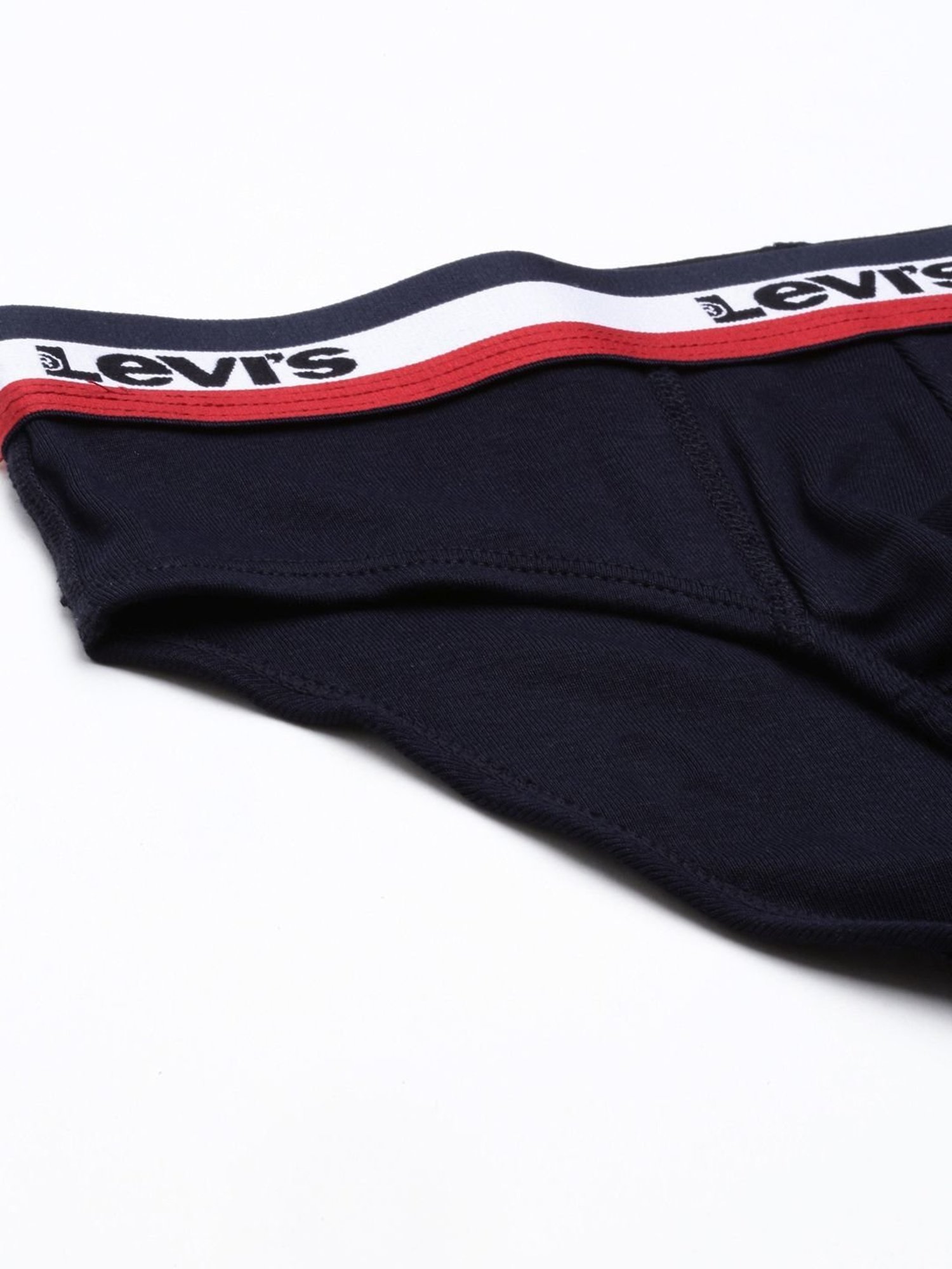 Levi's Navy Cotton Regular Fit Briefs - Pack Of 2