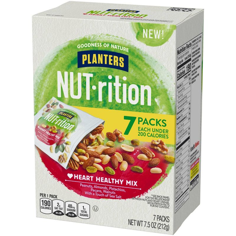 Planters Nut-Rition Heart Healthy Mixed Nuts - 7.5oz/7ct