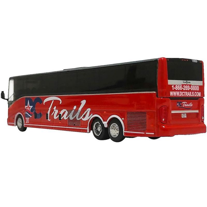 Van Hool CX-45 Bus "DC Trails" (Washington, D.C.) Red and Black "The Bus & Motorcoach Collection" 1/87 Diecast Model by Iconic Replicas