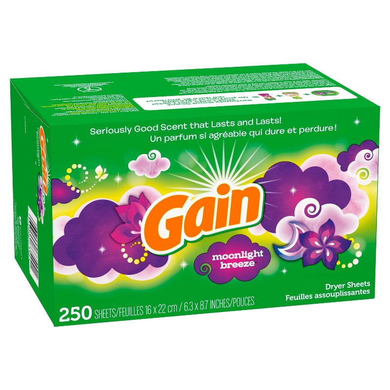Gain Moonlight Breeze Dryer Sheets - 250ct