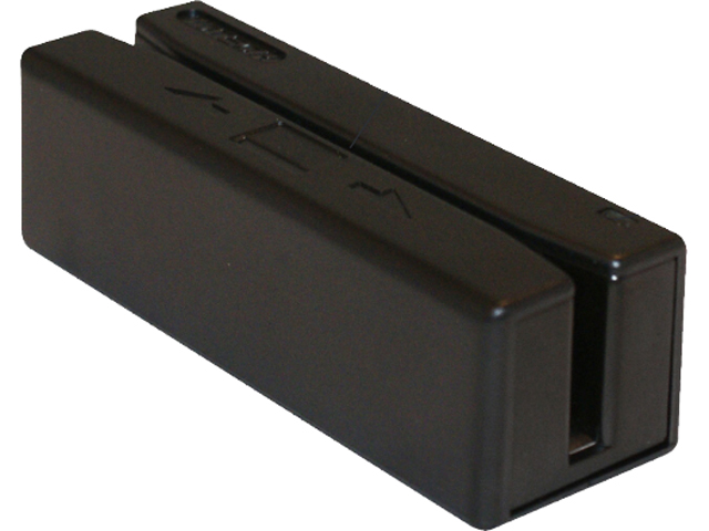 ID TECH SecureMag IDRE-335133B SecureMag Card Reader (Black) - USB HID, 3 Track Encrypted