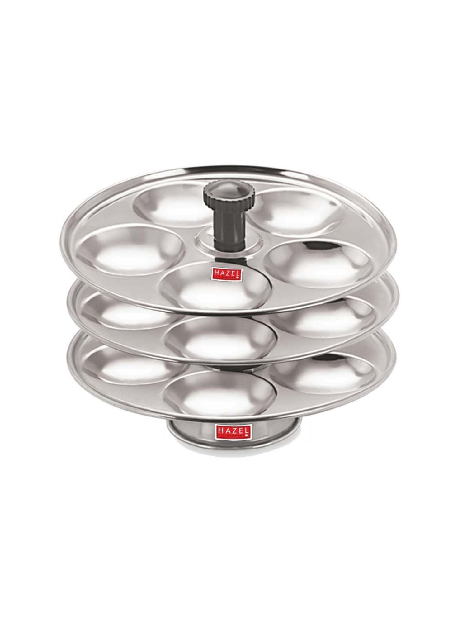 Butterfly Silver Stainless Steel Standard Idli Maker With Friendly Cooker