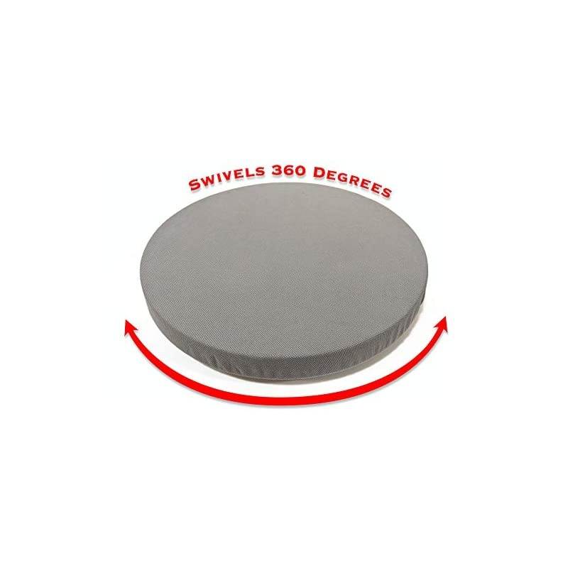 VR Swivel Seat - Lose Yourself in Virtual Reality - Safe, Comfortable, sit on The Floor and Spin 360 Degrees - Holds up to 250 pounds (16 inch, Gray)