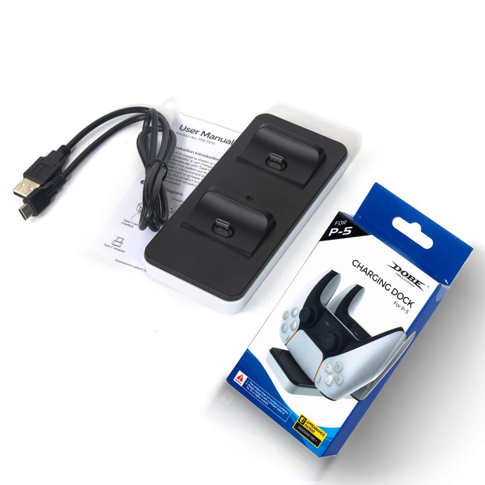 Balight Dual Controller Charging Dock Station Charger For PS5 Gamepad Charger Stand For Playstation 5 PS5 Game Pad Accessories