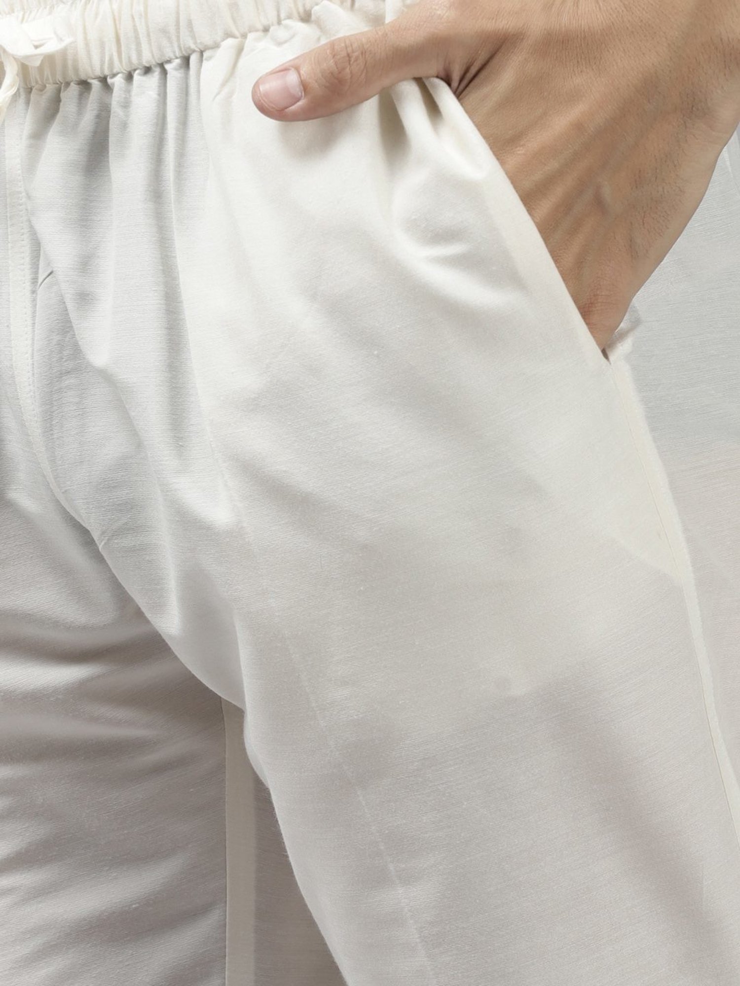 See Designs Maroon & White Regular Fit Self Pattern Kurta Bottom Set